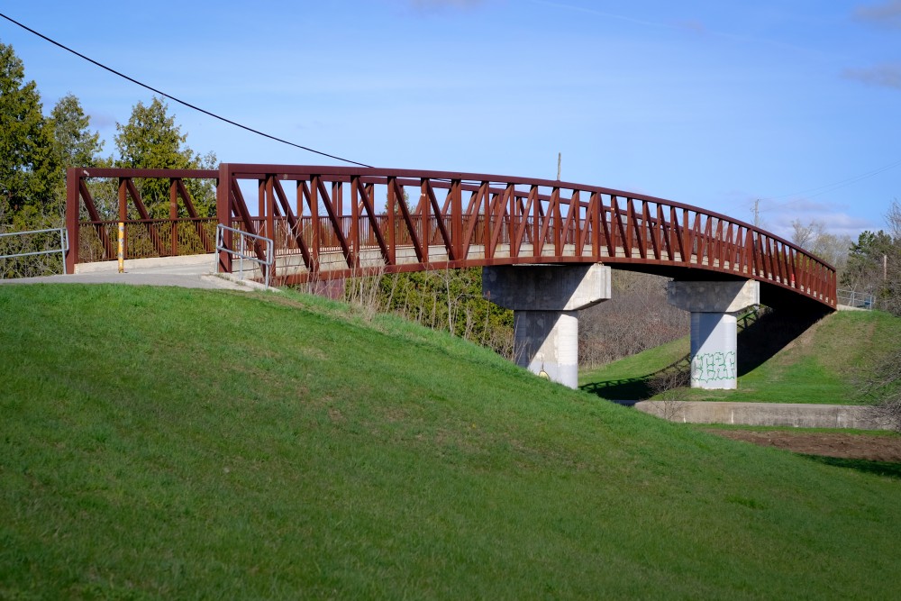 Canon FD 50mm - Fuji XT1 (Velvia) - Peterborough - Walking Trail Bridge