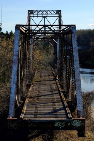 Canon FD 50mm - Fuji XT1 (Velvia) - Peterborough Old Rail Bridge